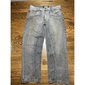 Vintage Embroidered Exa Unlimited Jeans 36x32 Y2K Skate Hip Hop Baggy